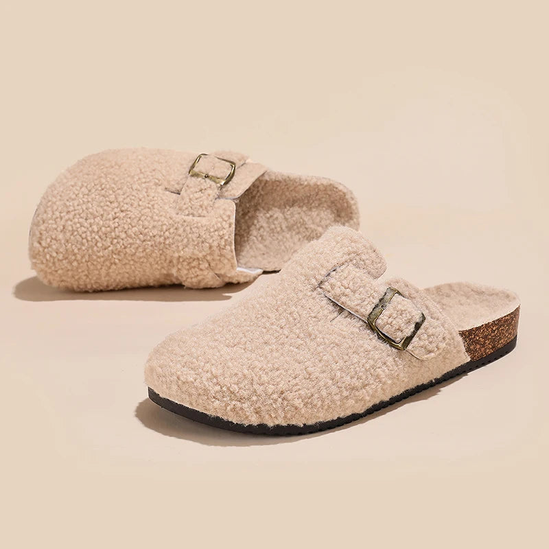 Casual Unisex Winter Indoor Plush Slippers