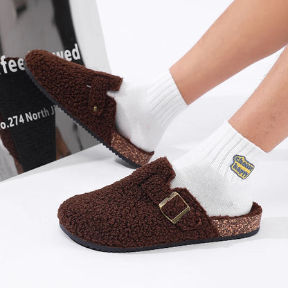 Casual Unisex Winter Indoor Plush Slippers