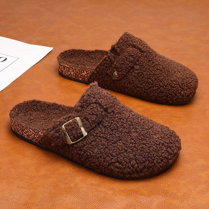 Casual Unisex Winter Indoor Plush Slippers