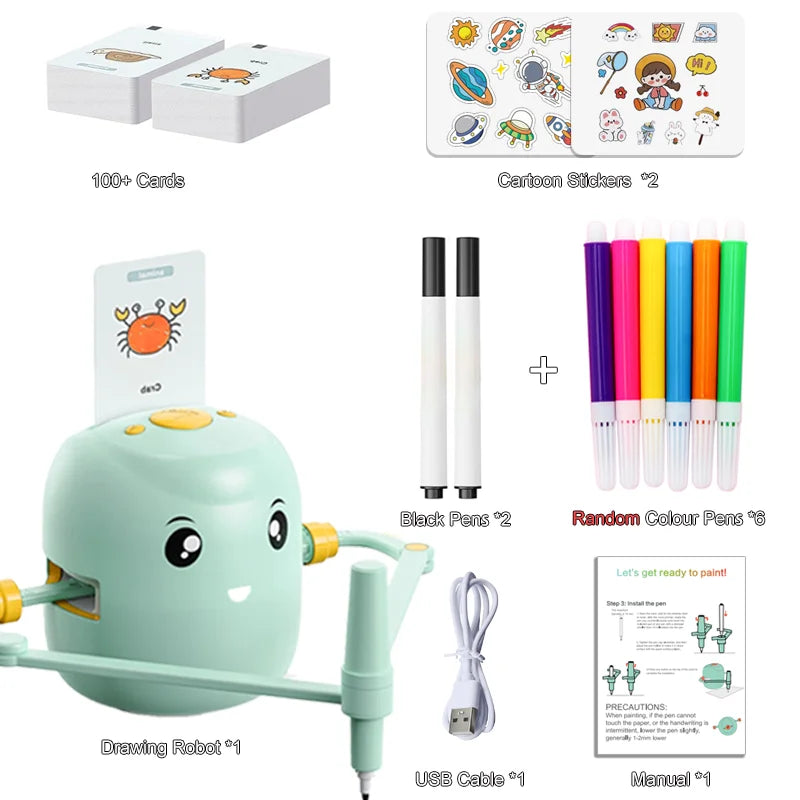 Smart Drawing and Painting Intelligent Robot for Kids