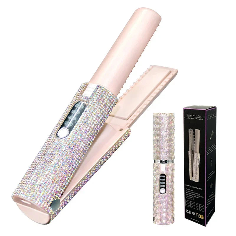 Electric USB Hair Straightener Curler