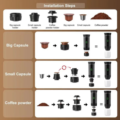 Portable 2-in-1 Espresso Maker