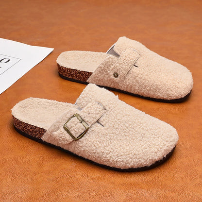 Casual Unisex Winter Indoor Plush Slippers